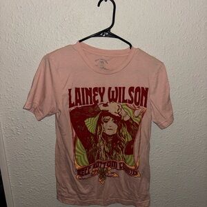 Lainey Wilson Graphic Tee - Pink Size Small